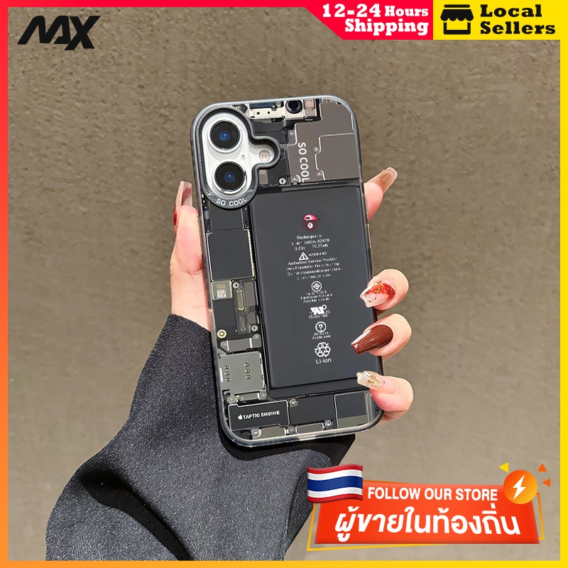 ส่งจากไทย กันกระแทก รุ่นเย็น กรณีโทรศัพท์ซิลิโคนนุ่ม iphone 7 8P XR XS X 13 12 14 15Pro Max เคส ไอโฟน11 แผนภาพส่วน