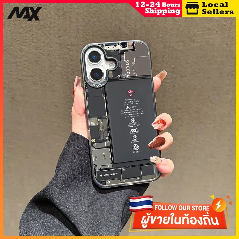 ส่งจากไทย กันกระแทก รุ่นเย็น กรณีโทรศัพท์ซิลิโคนนุ่ม iphone 7 8P XR XS X 13 12 14 15Pro Max เคส ไอโฟน11 แผนภาพส่วน