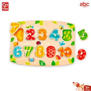 Hape ของเล่นไม้ ปริศนา ตัวเลข Number Peg Puzzle ของเล่น เด็ก เสริมพัฒนาการ สำหรับเด็ก 3 ปีขึ้นไป รูปที่ 4