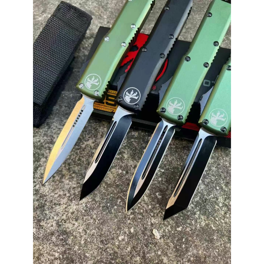 Microtech ไมโครเทคโนโลยี UT85-OTF ● Bounty Hunter Blade วัสดุ: D2 จับ: T6061 อลูมิเนียมการบิน - ความ