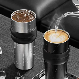 【Onda】แก้วเก็บความเย็น 316 สแตนเลส แก้วกาแฟ ถ้วยน้ำความ ขนาดจุขนาดใหญ่ 710 มล พร้อมหลอด