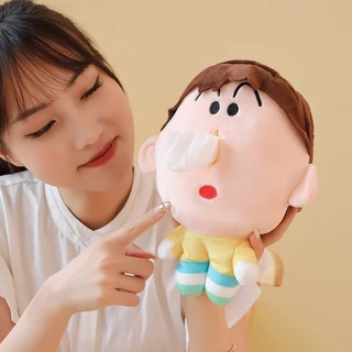 ตุ๊กตาใส่ทิชชู่ ตุ๊กตาโบจัง พวงกุญแจโบจัง โบจังใส่ทิชชู่ ตุ๊กตาชินจัง พวงกุญแจ สําหรับตกแต่งกระเป๋า