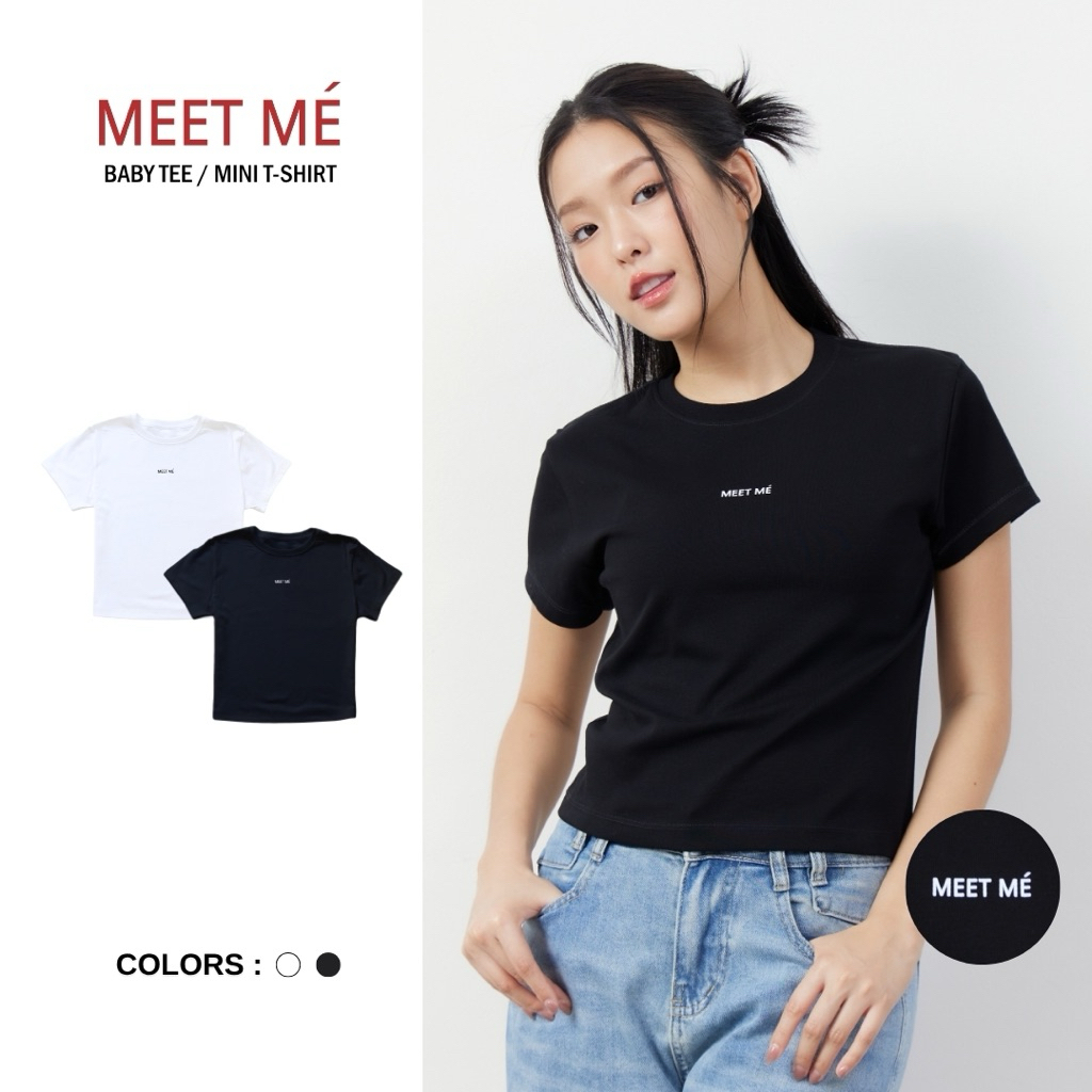 MEET MÉ - ลาย MEET ME เสื้อครอป