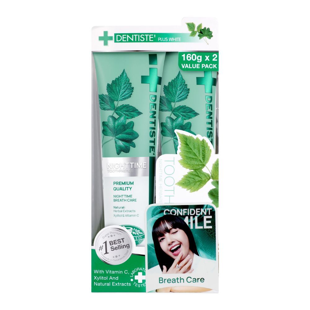 Dentiste T P Tube 160Gx2 ยาสีฟัน ออริจินอล แบบหลอด 160 กรัม เดนทิสเต้ ฟันขาว ลดคราบพลัค ลมหายใจหอมสดชื่น (แพ็ค 2)