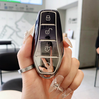 (พร้อมส่ง)  gradient color - เคสรีโมทรถยนต์ BYD เคสกุญแจ สวย…