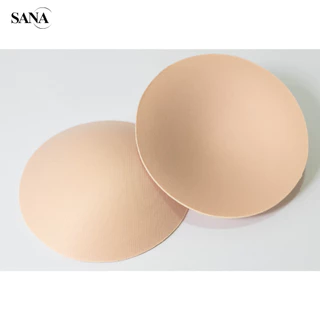 SANA ซานะ ฟองน้ำนม ทรงกลมป้าน บาง ปิดจุก สำหรับเสื้อใน สปอร์ตบรา ชุดว่ายน้ำ Bra Pad เสริมหน้าอก ผลิตประเทศไทย
