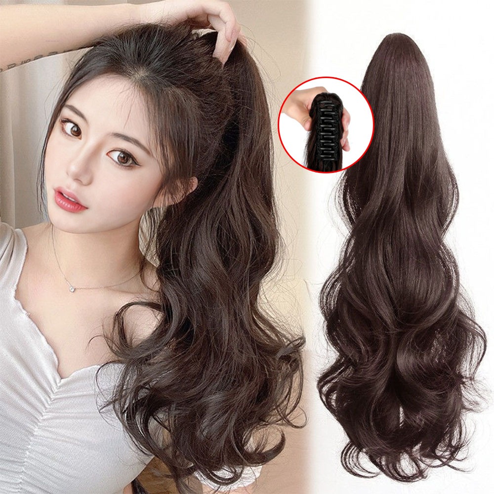 แฮร์พีชหางม้า ดัดลอน แบบหนีบ ดูเป็นธรรมชาติ ยาว50ซม. ใช้งานง่าย สะดวกใช้ได้ทั้งเด็กและผู้ใหญ