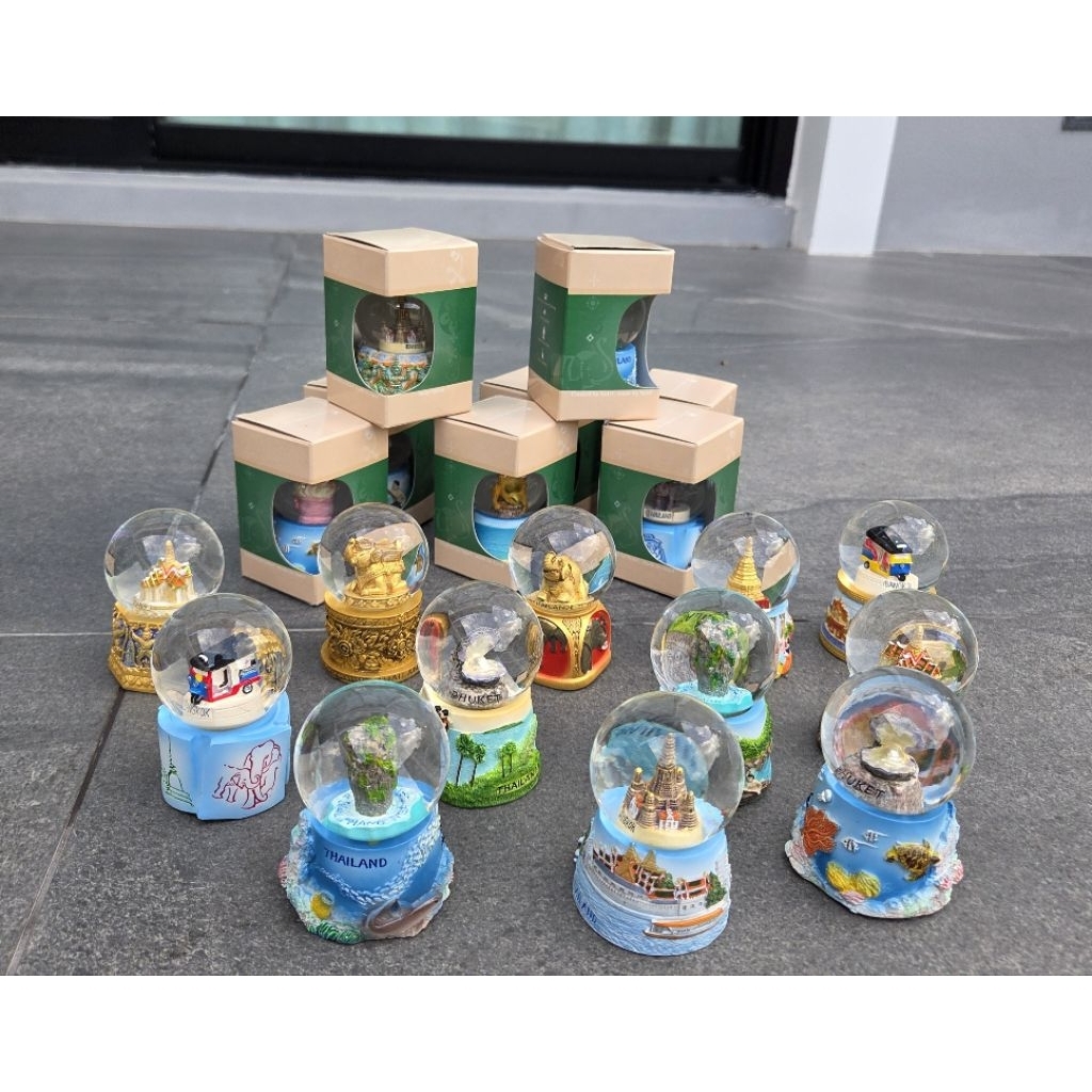 ลูกแก้วของที่ระลึก ขนาด 4.5 เซนติเมตร water globe Thailand souvenir ของฝาก