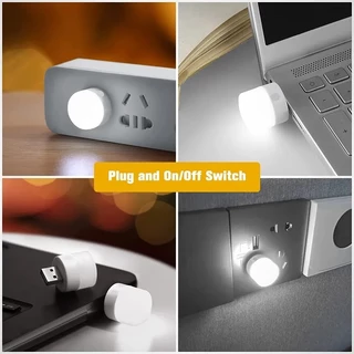 โคมไฟกลางคืน LED ถนอมสายตา ขนาดเล็ก ชาร์จ USB แบบพกพา สีขาว สําหรับอ่านหนังสือ คอมพิวเตอร์ 1W 5V รุ่น：L12