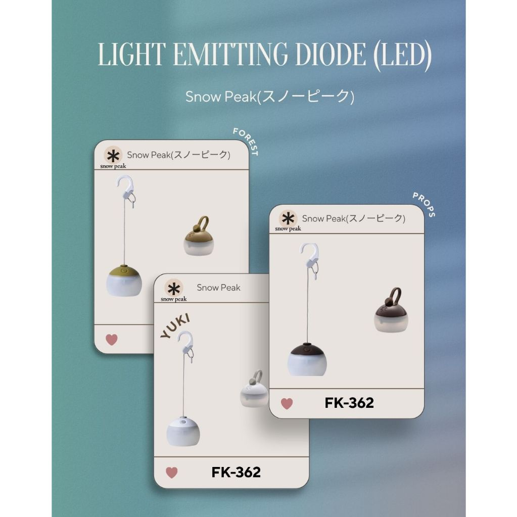 Snow Peak : Light Emitting Diode (LED)  Model :  ‎FK-363
