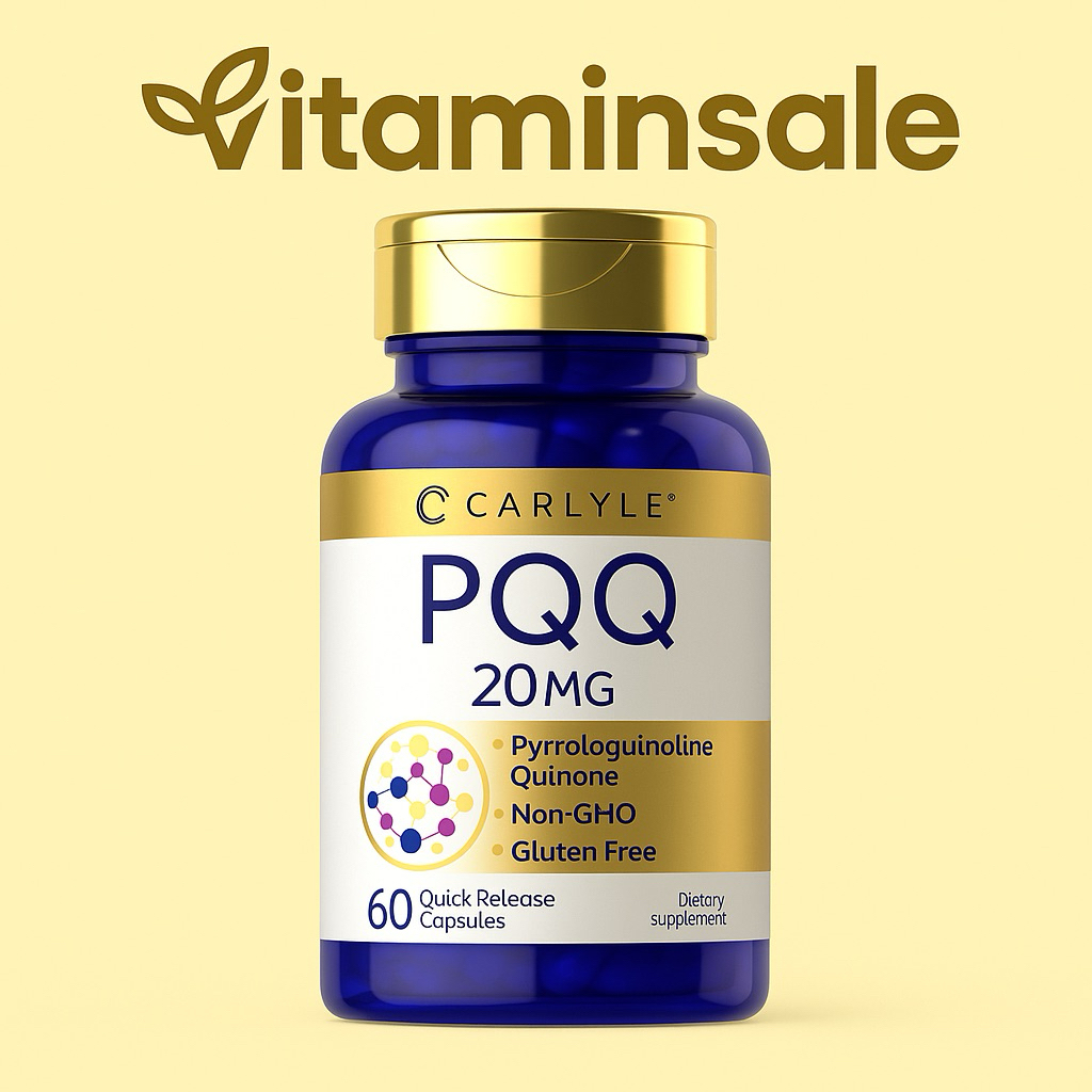Carlyle PQQ 20 mg 60 Capsules วิตามินนำเข้าเสริมสุขภาพจาก USA