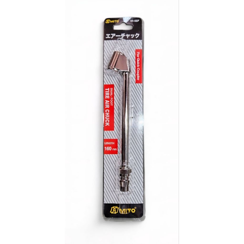 MITO MI-56P หัวเติมลม 2 หัว แผงโชว์ ยาว 160MM FOR QUICK COUPLER