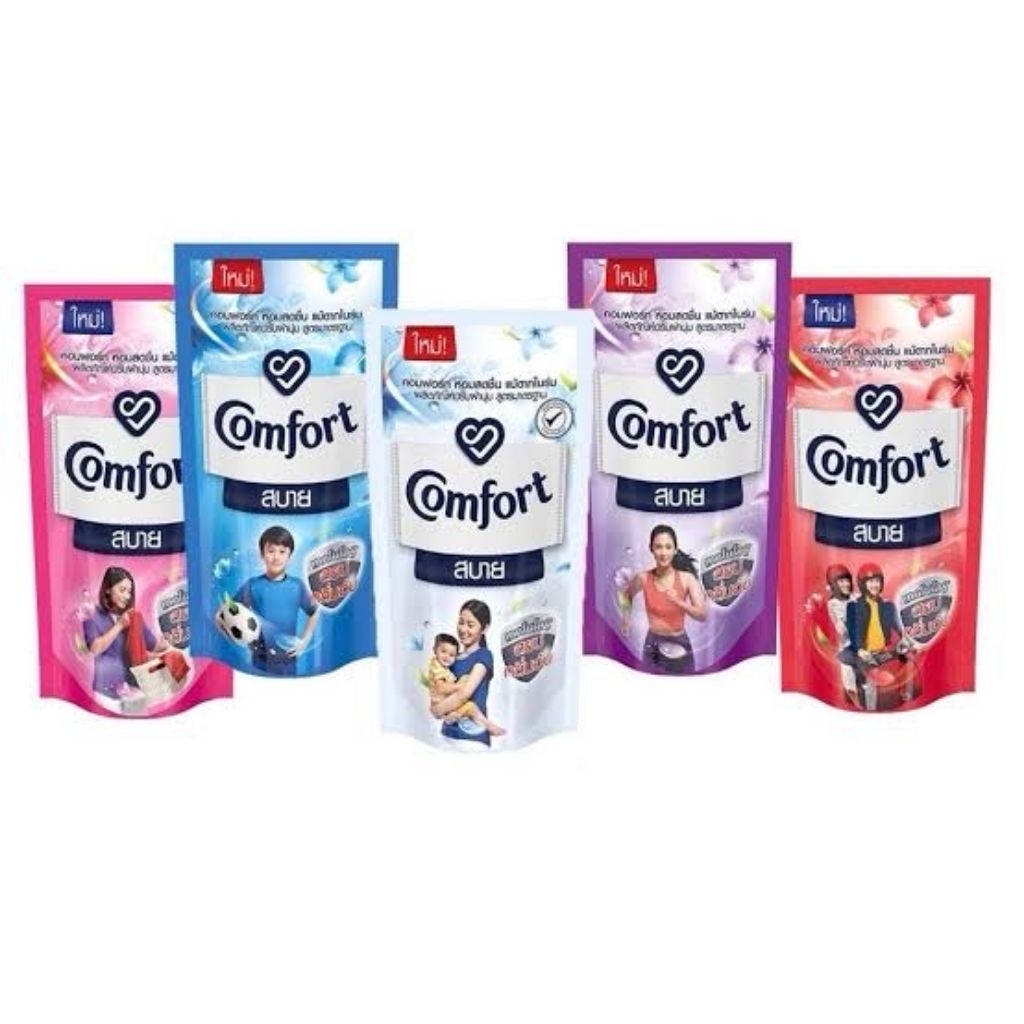น้ำยาปรับผ้านุ่ม คอมฟอร์ท สบาย 500มล.(แพ็ค 3 ถุง) 1 ลังมี 8 แพ็ค