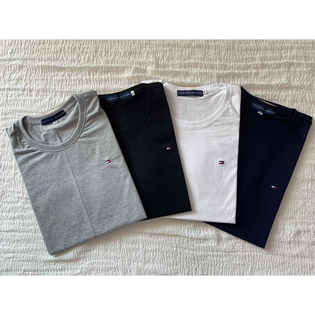 เสื้อยืดคอกลม แขนสั้น ปักอกซ้าย เนื้อผ้า COTTON 100% บางเบาใส่สบายตัว เสื้อผู้ชายค่ะ