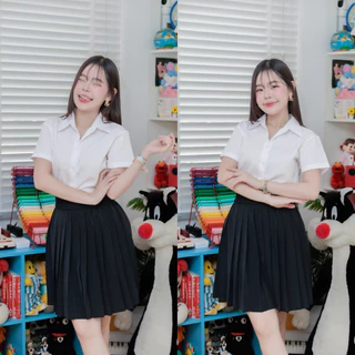 💎กระโปรงพลีทนักศึกษา เอวยางยืด จีบเล็ก จีบกลาง จีบทวิส ความยาว 14 - 36 นิ้ว