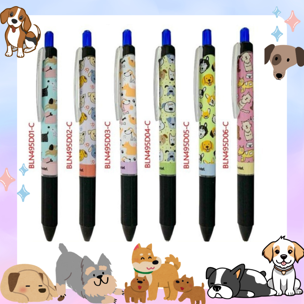 Pentel ปากกาเจล Pentel Gel Dog Series 0.5mm หมึกน้ำเงิน ด้ามเปลี่ยนไส้ได้/1ด้าม