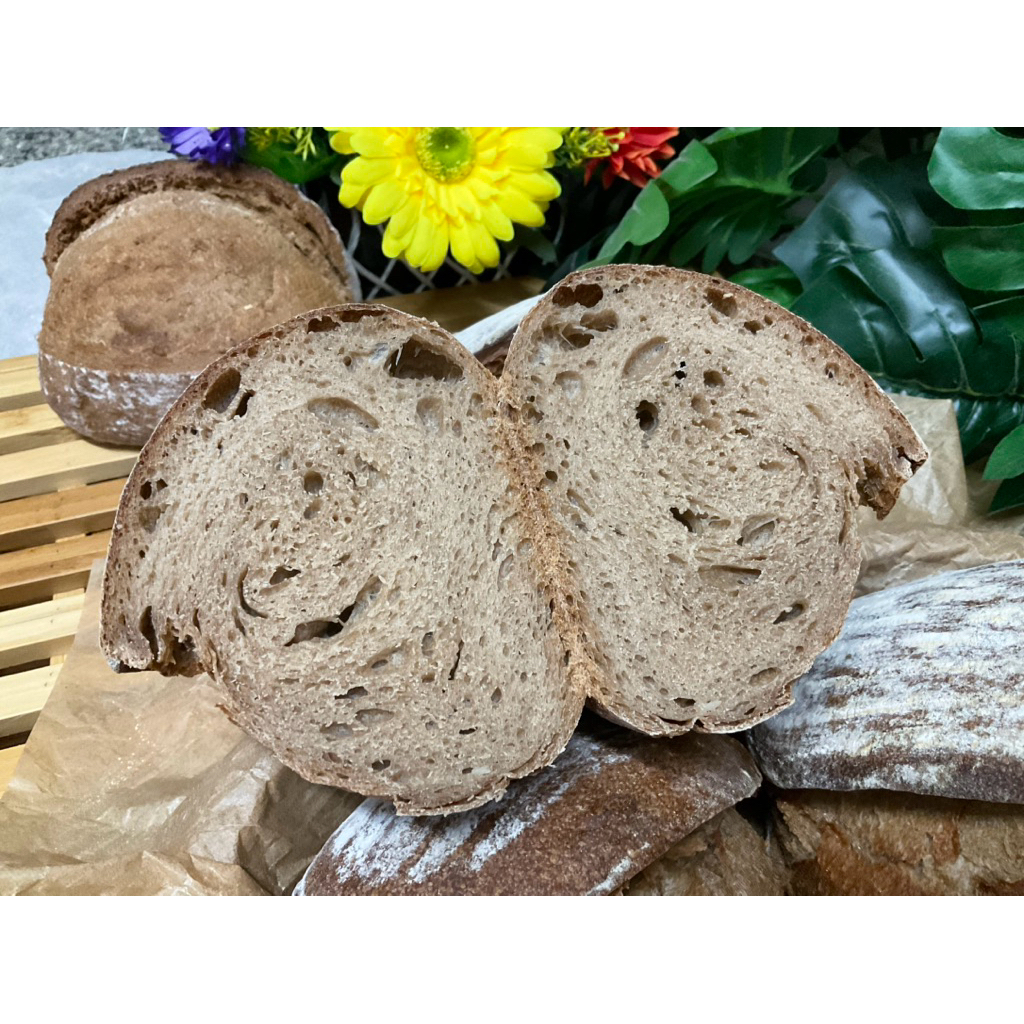 Sourdough Whole Wheat/ Rye Bread ซาวโดว์  ขนมปังเปลือกแข็ง เหนียวนุ่ม ไม่กระด้าง อบใหม่ๆ ทุกออเดอร์ ราคา ถูกที่สุด ดีลบีเคเค แกลเลอรีภาพที่ 3