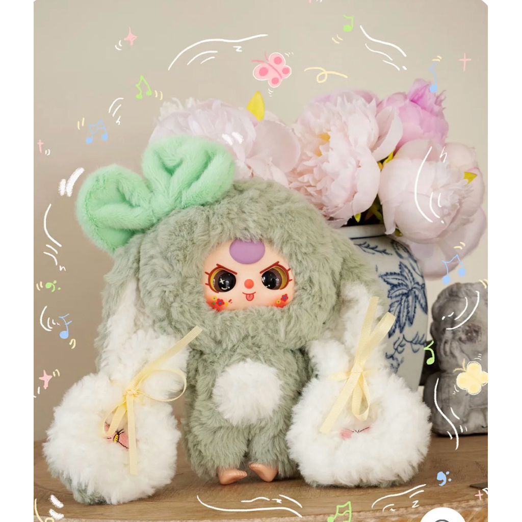 พร้อมส่งจากไทย ( จุ่มเดียว ) พวงกุญแจ Baby three bunny กระต่ายดีเทิร์น ของแท้ 100% - รูปที่ 4