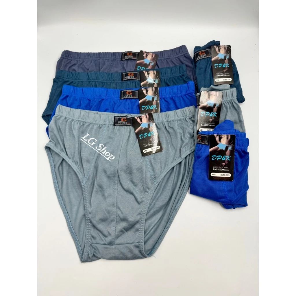 กางเกงในผู้ชายผ้าดี1แพ็คมี10ตัว คละสี มีไซส์ 2XL 3XL 4XL 5XL
