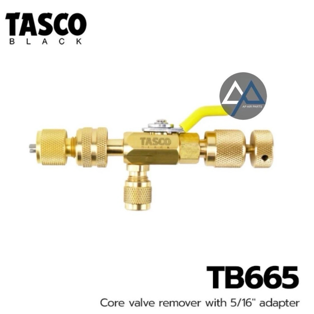 TASCO BLACK ชุดถอดไส้ศร รุ่น TB665 1/4”,5/16” Valve Core Remove สำหรับน้ำยาR22/32/410a