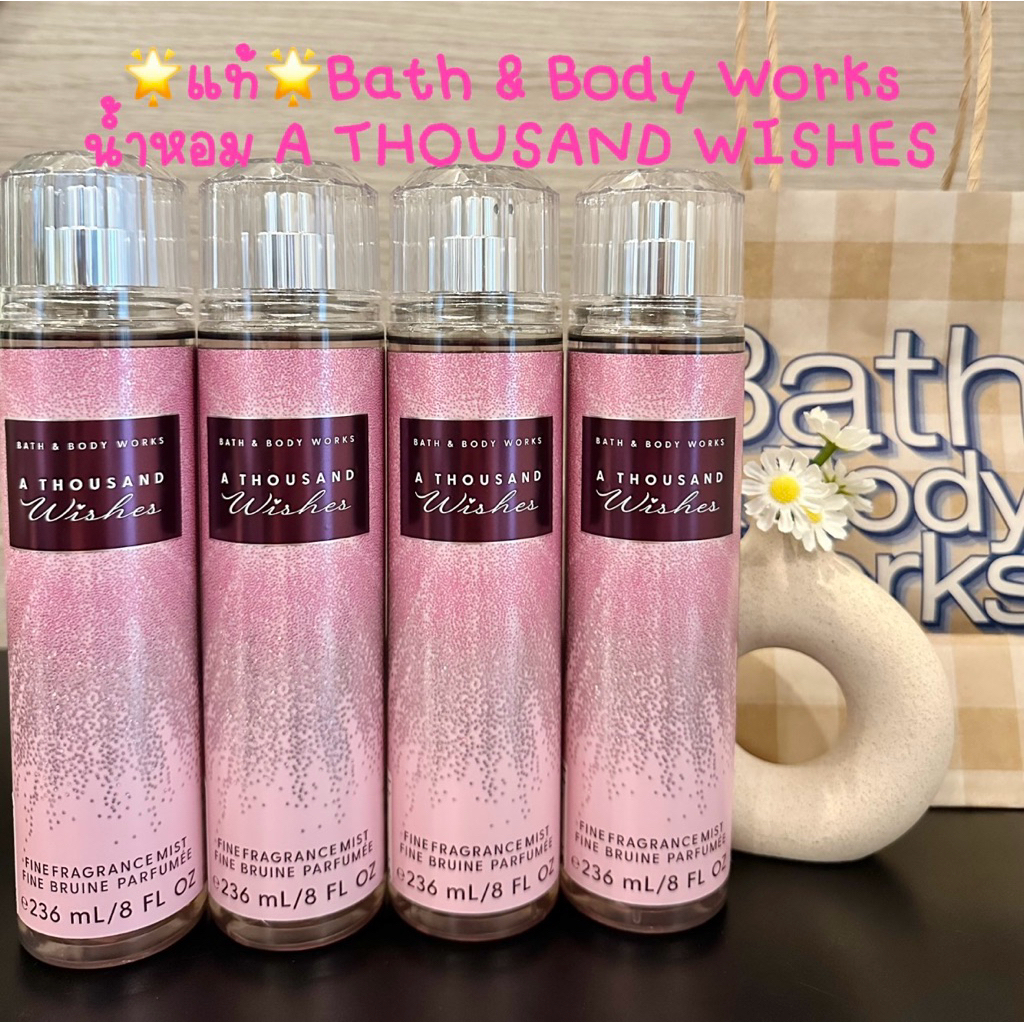 มีส่งด่วน🔴แท้💯🌟🔴Bath and Body Works น้ำหอม Fine Fragrance Mist กลิ่น A Thousand Wishes Body Mist✨พร้
