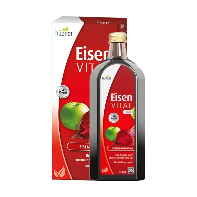 Huebner Woman Eisen VITAL Liquid 500 ml ธาตุเหล็กชนิดน้ำ จากประเทศเยอรมนี