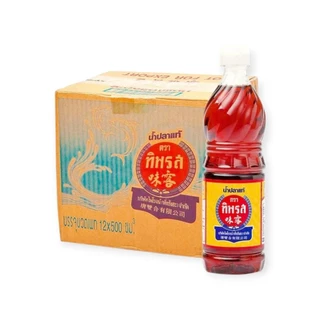 น้ำปลาแท้ ทิพรส 700 มล. ขวดเพ็ท 12 ขวด กลิ่นหอม รสชาติกลมกล่อม