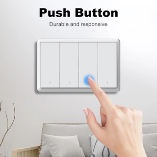 Tuya Zigbee Universal Piano Smart Switch ทูย่าสวิตช์อัจฉริยะแบบปุ่มกด Google Alexa