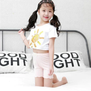 กางเกงซับในเด็กหญิง SIZE 100-170(2-15 ปี) ผ้านิ่ม ระบายอากาศ ไม่อึดอัด สวมใส่สบาย