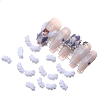 เรซิ่นปีกนางฟ้า เซเลอร์มูน 3D สีขาว 50 ชิ้น DIY