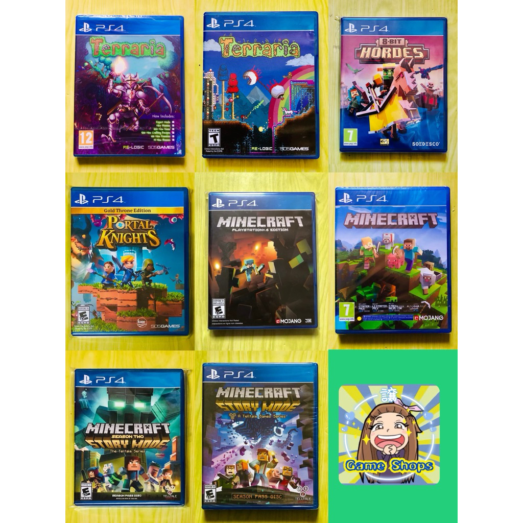 PS4 Games #2💈(Cratoon Minecraft, Terraria, Hordes)