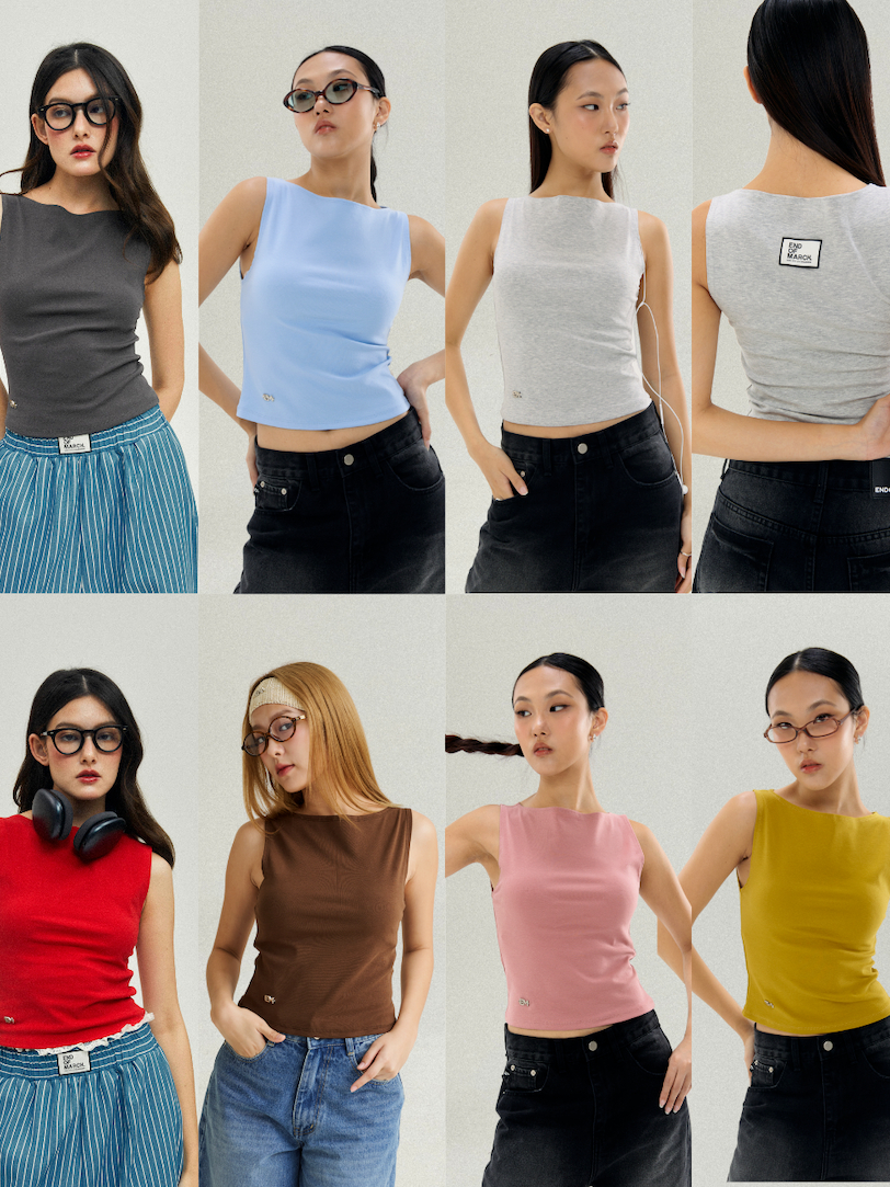 ENDOFMARCH | ROMA BASICS SLEEVELESS เสื้อแขนกุดสไตล์ old money