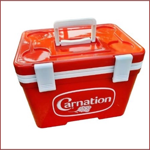 กระติกคาร์เนชั่น 12.5 ลิตร(Carnation) ฉีดฉนวนเก็บความเย็น 8-12 ชม. เหมาะสำหรับพกพา เดินทาง  ปิคนิก