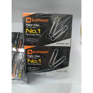 (ยกแพ็ค) Elephant ลวดเสียบกระดาษ No.1 จำนวน 50 ชิ้น/กล่อง # …