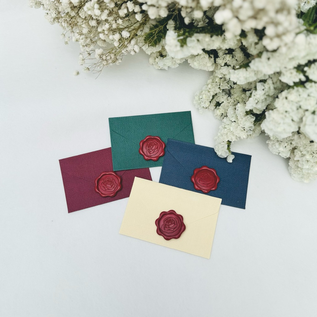 𝓁𝒾𝓁𝒾 ☆ เซตซองจดหมายมินิ+ตราประทับครั่ง Mini Envelope with Wax seal