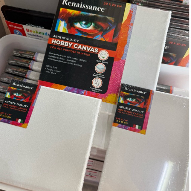 Renaissance เฟรมผ้าใบ 280gsm. ขนาด 10*10/15*15/20*20/12*18 ซม.