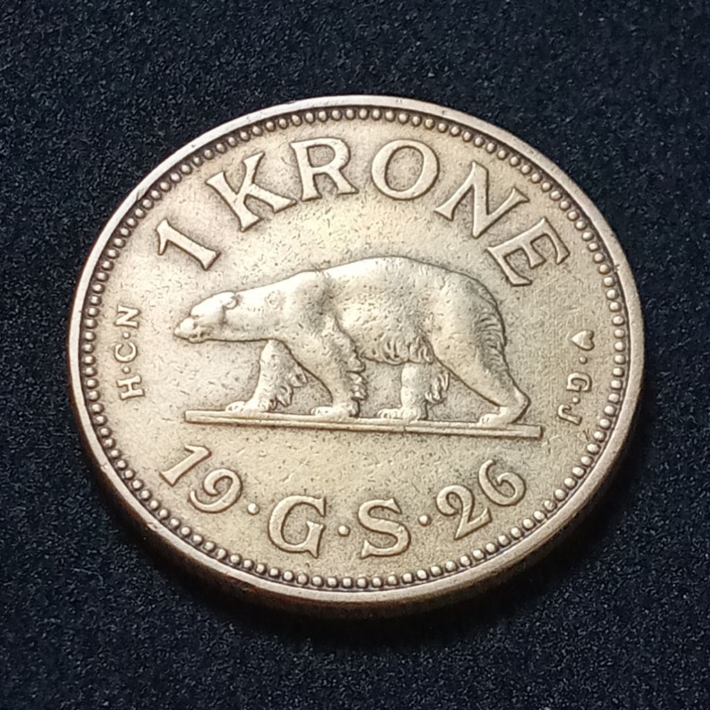 เหรียญกรีนแลนด์ (2395)1 Krone 1926
