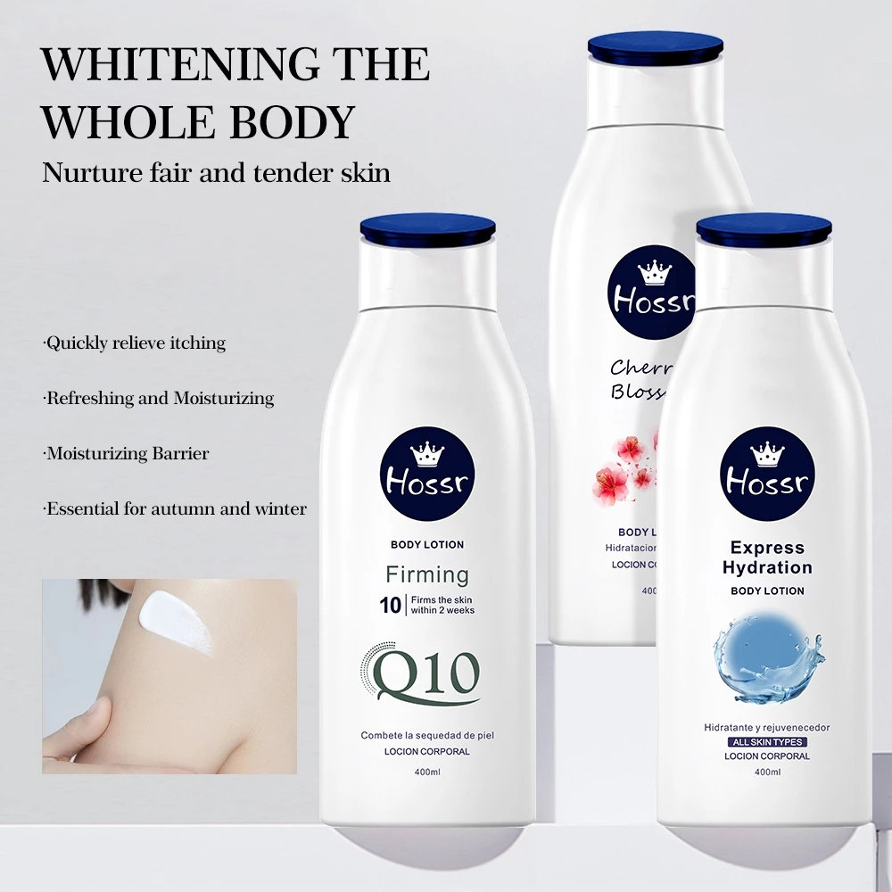 โฮสสร์โลชั่นน้ำหอมHOSSR โลชั่นผิวขาว ครีมทาผิวขาว 400ml ครีมบำรุงผิว ไวท์เทนนิ่งอย่างเร็ว Body Lotion 400mlp02
