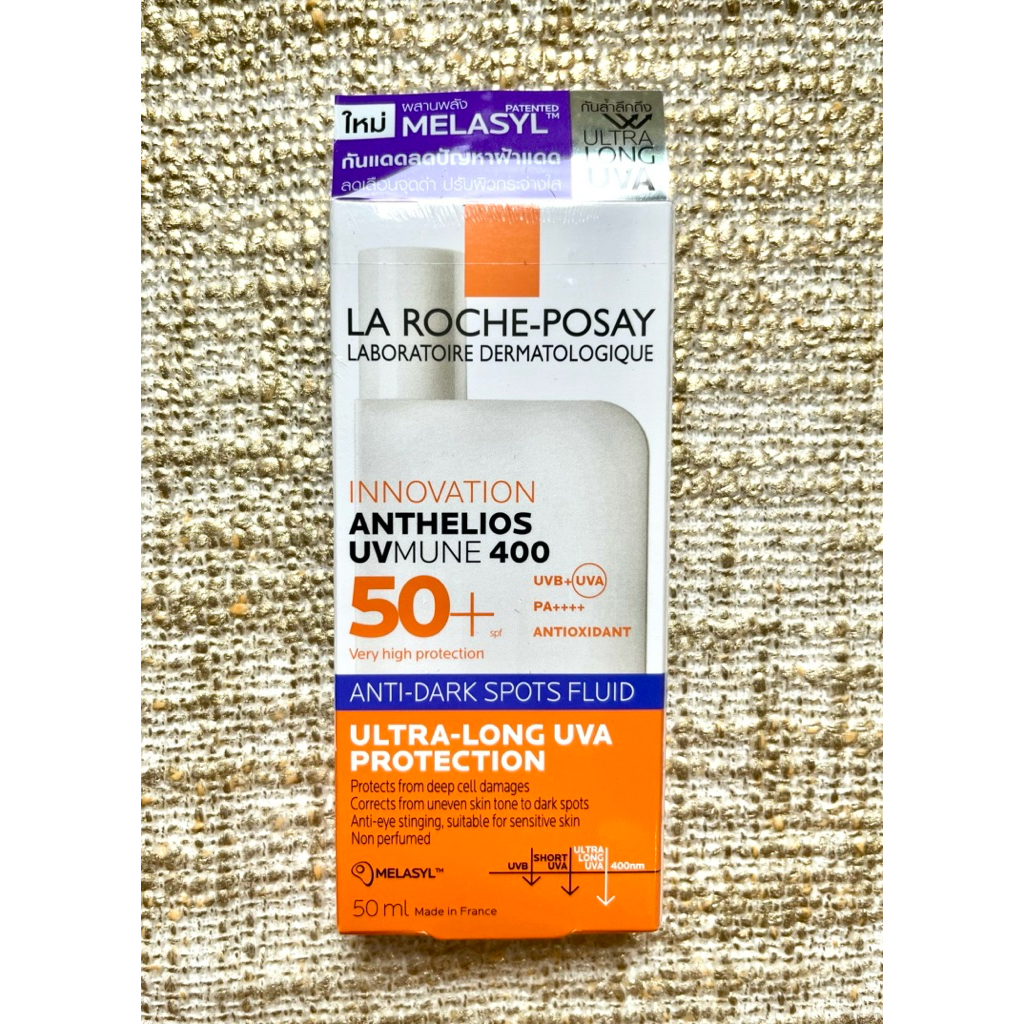 LA ROCHE-POSAY Anthelios UV Mune 400 Anti-Dark Spots Fluid SPF50+ PA++++ ขนาด 50 ml. #ป้ายไทย #ผลิต01/07/25