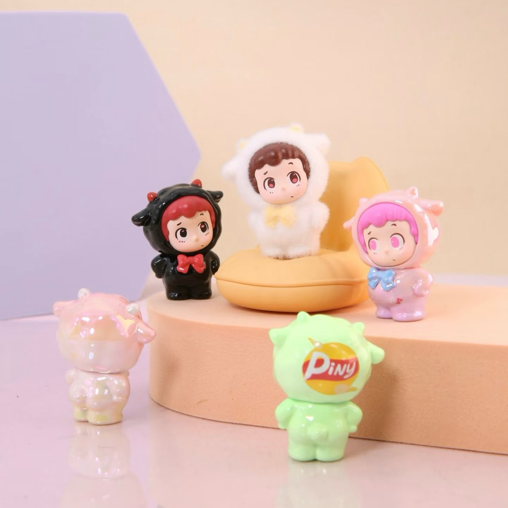 (🎨💖กดในไลฟ์มีส่วนลด) แบบสุ่ม : Piny I'm Hungry Series v.3 ;1 ซองมี 4 ตัว - รูปที่ 2