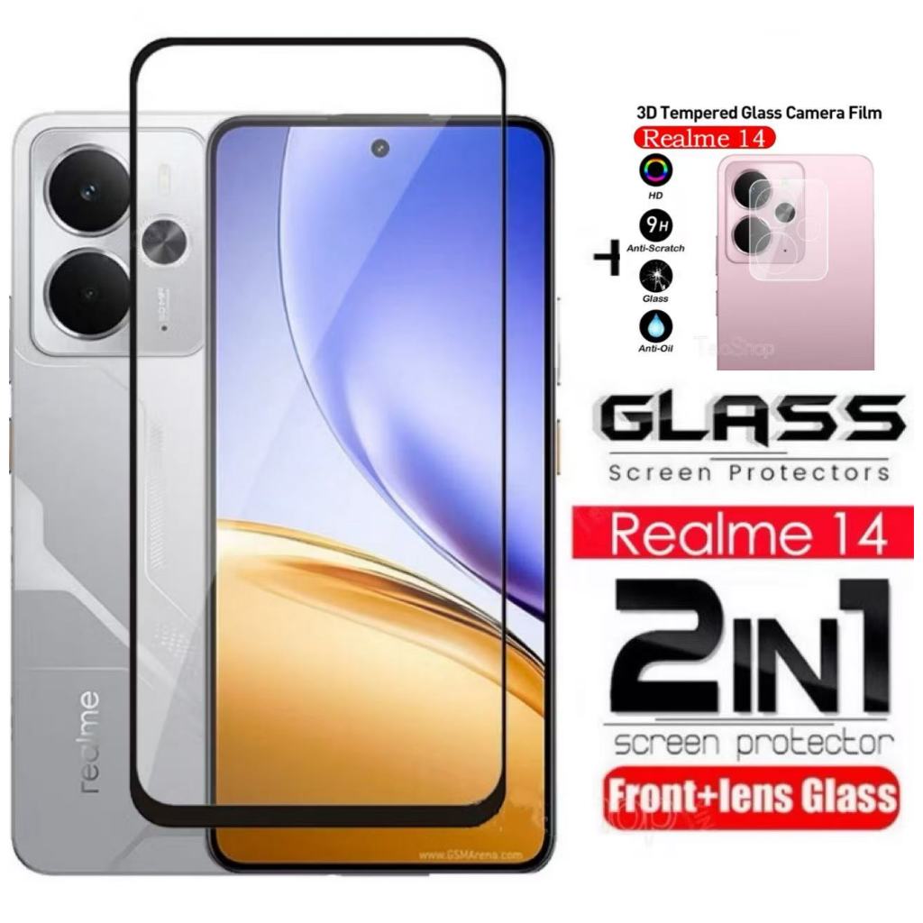ฟิล์มกระจก Oppo แบบเต็มจอ Realme 14 14X 13 13X 12 12X 11 11X Realme C75 C75X C61 C63 C65 C67 C55 C53 C51 C35 Note50 60 X