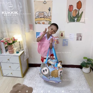 🌈ที่นอนถอดซักได้ 🧸ขนาด 80*140 ซม. 💖หนาพิเศษ ใย 2 ชั้น รุ่นจัมโบ้ ที่นอนเด็กอนุบาล สายพับเก็บแบบตัวล็อค