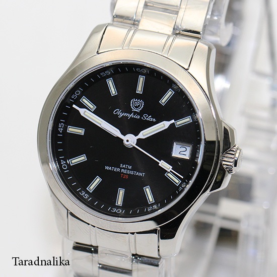 นาฬิกา Olympia Star Gent หลอดแก็สเรืองแสง 58054TL-204