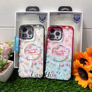Mobest case ใสพิมพ์ลาย รองรับชาร์จแม่เหล็ก สำหรับ 17 pro max/17 pro/17/16 pro max /15 /15 pro max /14promax/13 pro max