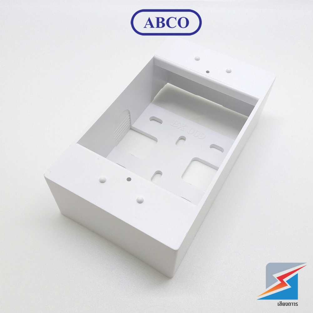 Abco : A-BX009 บ็อกซ์ลอย 2"x4" สีขาว