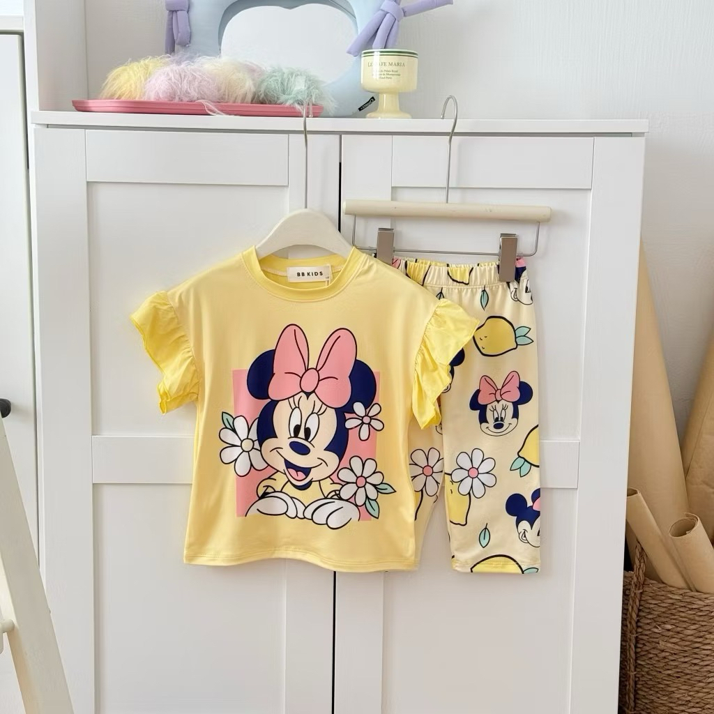 ชุดเซ็ทขายาวและขาสามส่วน ผ้านิ่ม ลายน่ารักสดใสค่ะ - รูปที่ 4