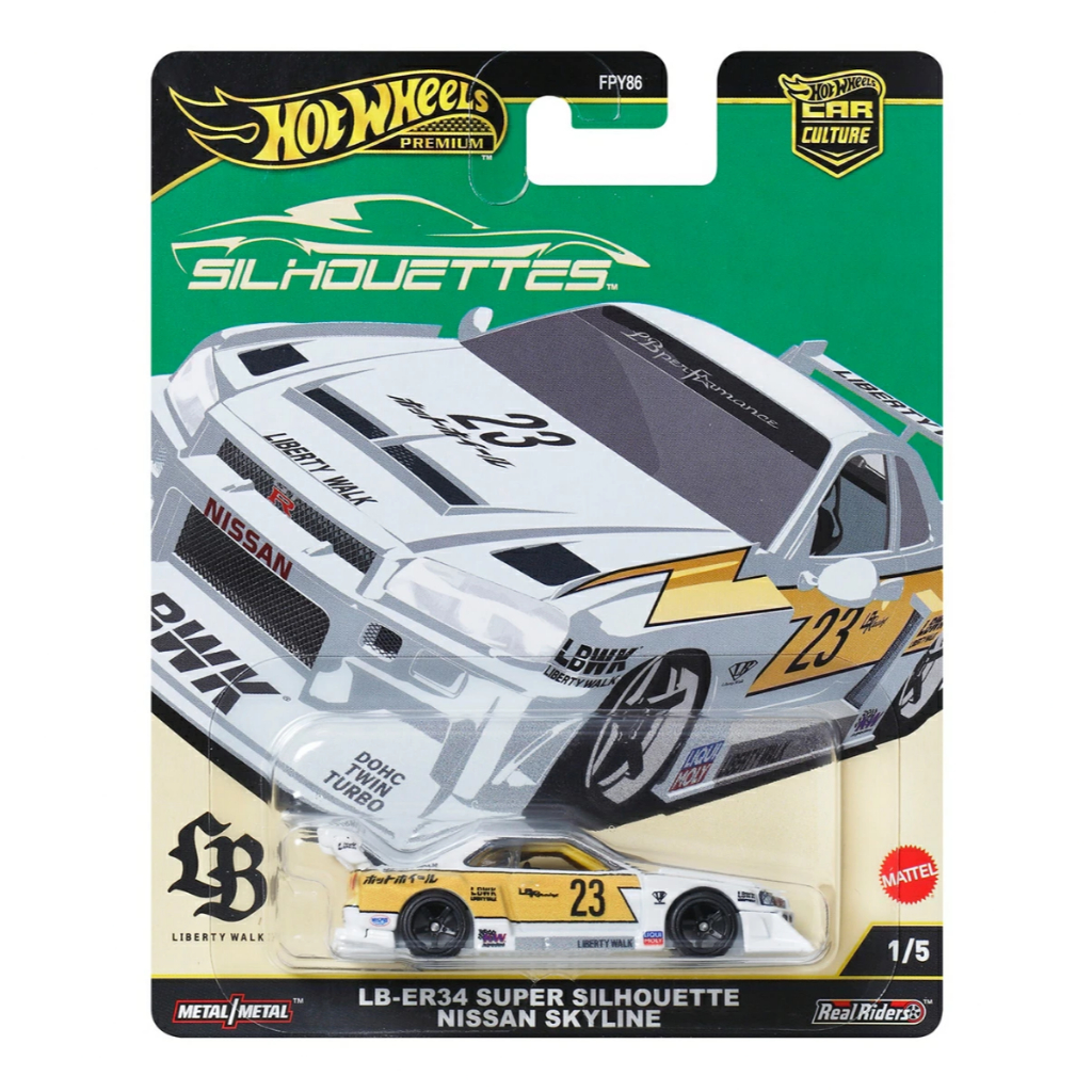 Hot Wheels Car Culture Silhouette LB-ER34 Super Silhouette Nissan Skyline R34