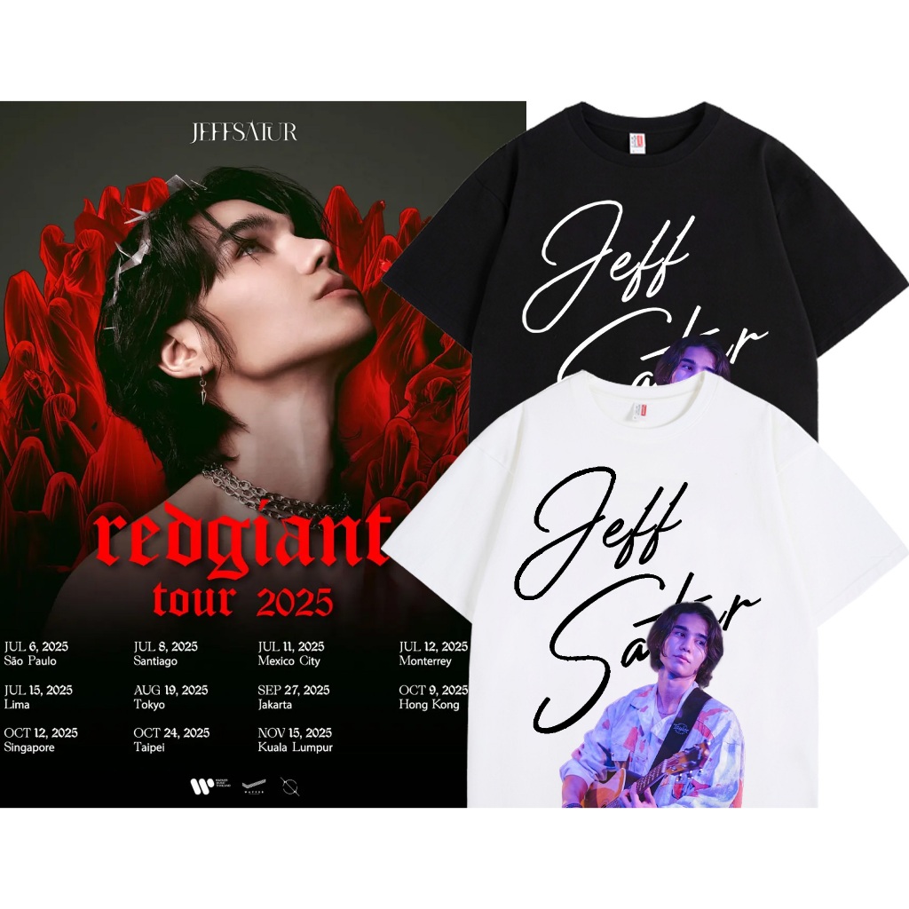 ขายร้อน🔥✨ 2025concert | เสื้อยืด ลาย Jeff satur  | Unisex | แขนสั้น | Y2k | การพิมพ์ | สะดวกสบาย |S-