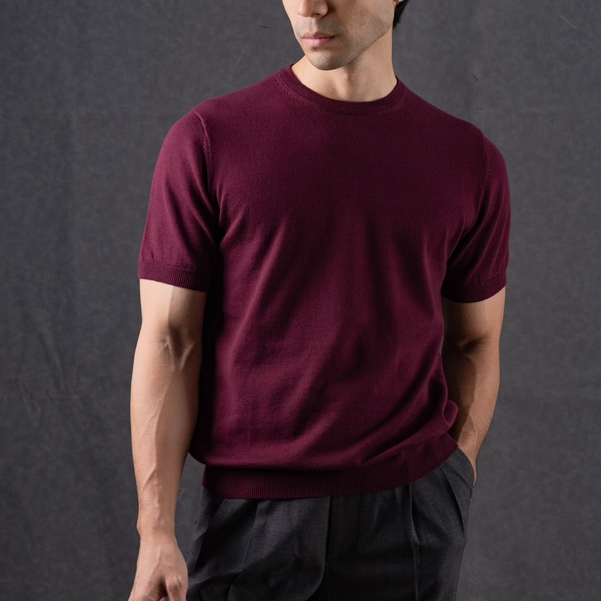 [ส่วนลด25% ELHAEA66] MadetoMature Knitted Short Sleeve Polo - Black เสื้อโปโลผ้าถัก สีดำ