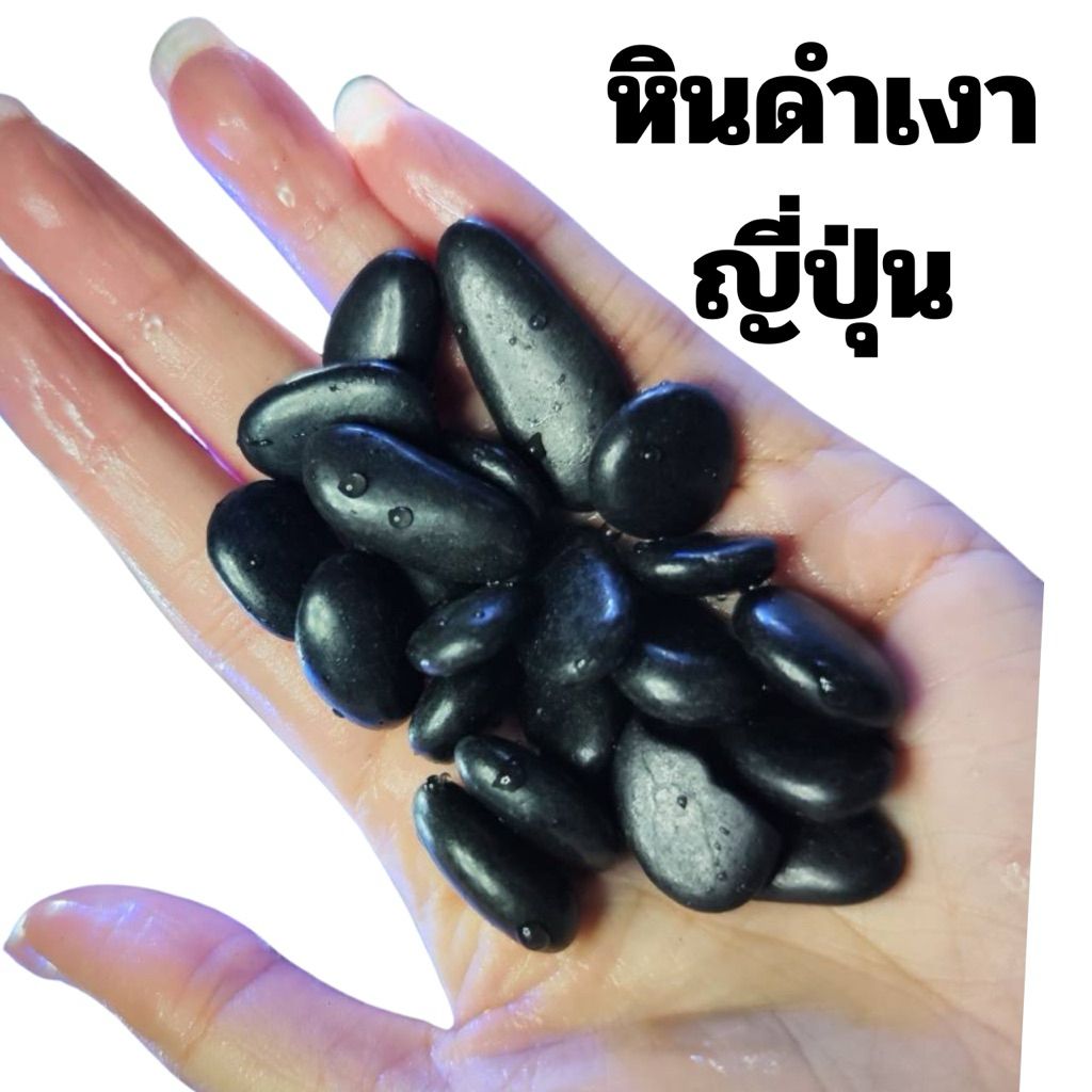 หินดำเงาญี่ปุ่น (เม็ดใหญ่)💕〽️